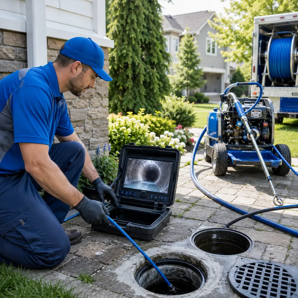 Outdoor drain cleaning professionals serving Onego, WV